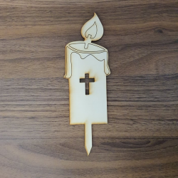 Lesena sveča - križ