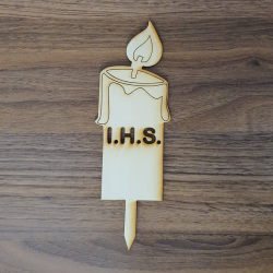 Lesena sveča - I.H.S.